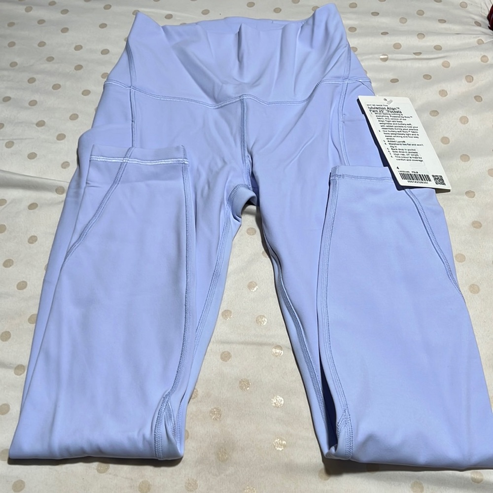 NWT lululemon aling Pants with pockets 25”